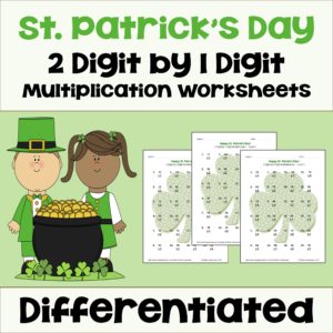 St. Patrick's Day Multiplication Worksheets