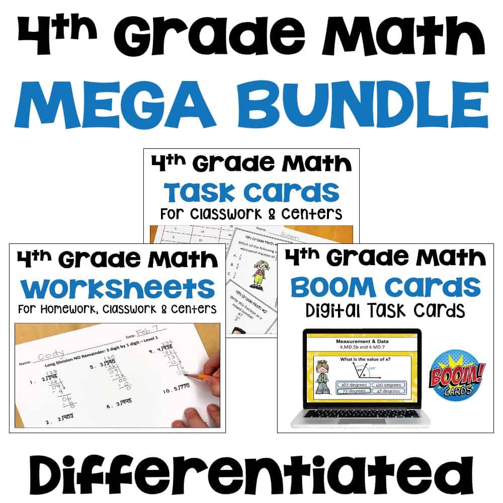 4th Grade Math Differentiated Resources